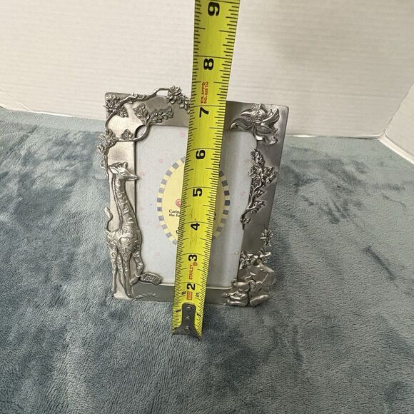 Vintage Seagull Pewter Picture Frame Baby's First Birthday Giraffe Koala 1994 - Picture 10 of 10